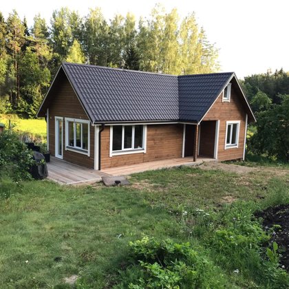 65kvm mājas projekts ar mansarda stāvu