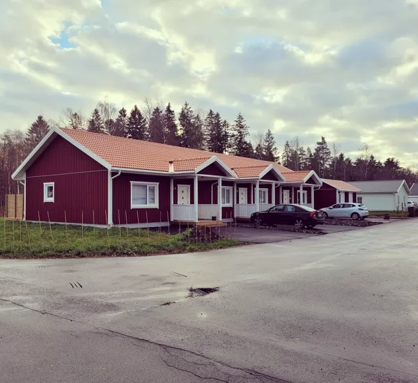 Trähus radhusprojekt 3x65kvm