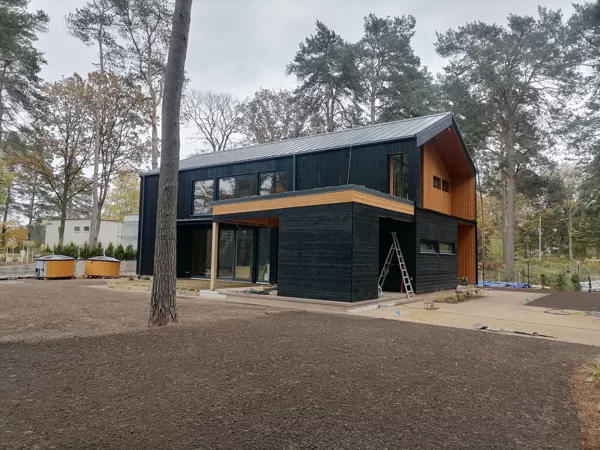 2 stāvu koka karkasa mājas projekts ~190kvm