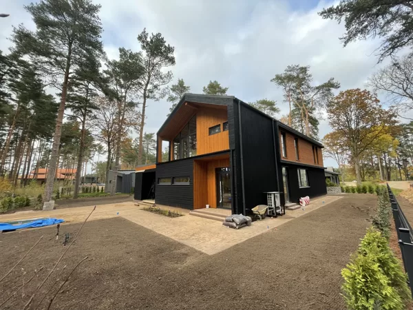2 stāvu koka karkasa mājas projekts ~190kvm
